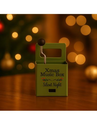 Boîte à Musique de Noël à Manivelle - Disponible en 4 Modèles