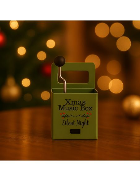 Boîte à Musique de Noël à Manivelle - Disponible en 4 Modèles