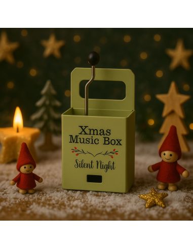 Boîte à Musique de Noël à Manivelle - Disponible en 4 Modèles