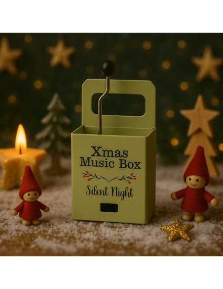 Boîte à Musique de Noël à Manivelle - Disponible en 4 Modèles