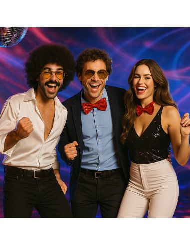 Noeud Papillon Brillant Tenue Disco