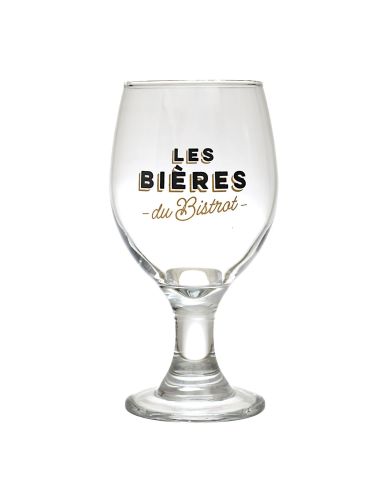 Coffret 4 verres à bière – "Les Bières du Bistrot" – Tulipe, Pilsner, Ballon, Nonic