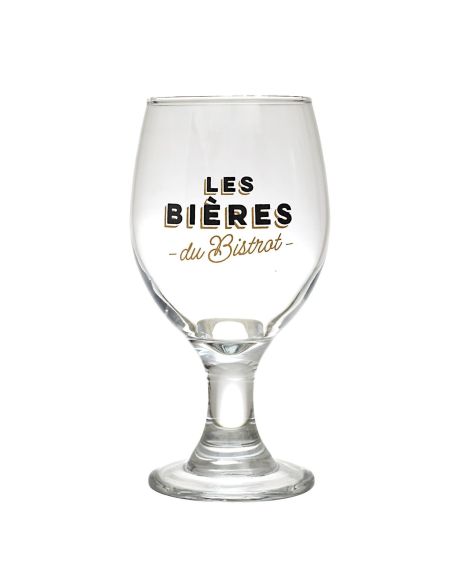 Coffret 4 verres à bière – "Les Bières du Bistrot" – Tulipe, Pilsner, Ballon, Nonic