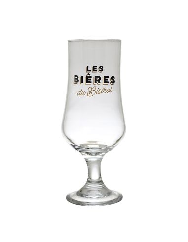 Coffret 4 verres à bière – "Les Bières du Bistrot" – Tulipe, Pilsner, Ballon, Nonic