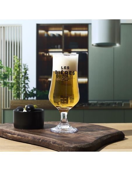Coffret 4 verres à bière – "Les Bières du Bistrot" – Tulipe, Pilsner, Ballon, Nonic