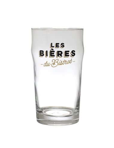 Coffret 4 verres à bière – "Les Bières du Bistrot" – Tulipe, Pilsner, Ballon, Nonic