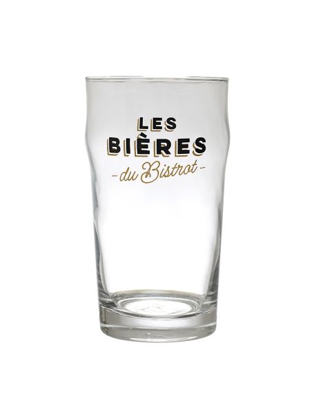 Coffret 4 verres à bière – "Les Bières du Bistrot" – Tulipe, Pilsner, Ballon, Nonic