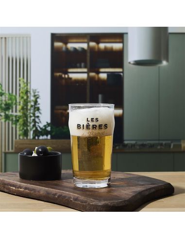 Coffret 4 verres à bière – "Les Bières du Bistrot" – Tulipe, Pilsner, Ballon, Nonic