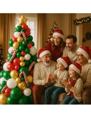 Kit Arche Ballons Sapin de Noël - 86 Pièces