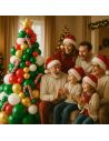 Kit Arche Ballons Sapin de Noël - 86 Pièces