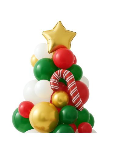 Kit Arche Ballons Sapin de Noël - 86 Pièces