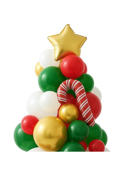 Kit Arche Ballons Sapin de Noël - 86 Pièces