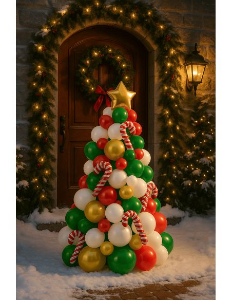 Kit Arche Ballons Sapin de Noël - 86 Pièces