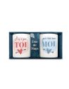 Coffret Duo de Mugs "Il n’y a que TOI… qui rime avec MOI"