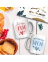 Coffret Duo de Mugs "Il n’y a que TOI… qui rime avec MOI"