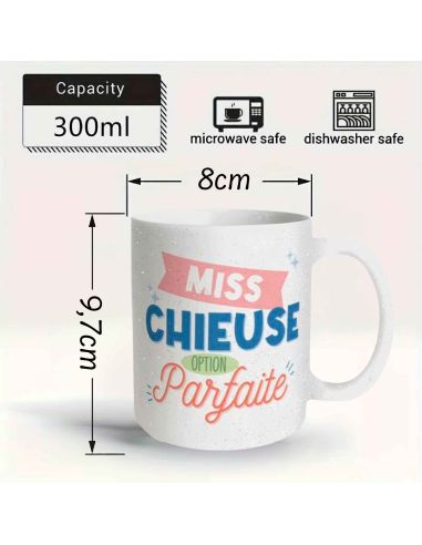Coffret Mug "Miss Chieuse – Option Parfaite" + Chaussettes glitter