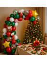 Kit Arche Ballons Guirlande de Noël - 76 Pièces