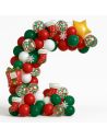 Kit Arche Ballons Guirlande de Noël - 76 Pièces