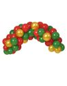 Kit Arche à Ballons Noël – 40 ballons + ruban accroche (3M)
