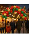 Kit Arche à Ballons Noël – 40 ballons + ruban accroche (3M)