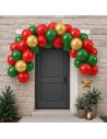 Kit Arche à Ballons Noël – 40 ballons + ruban accroche (3M)