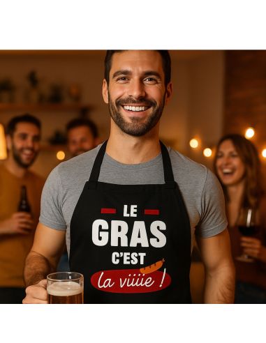 Tablier cuisine humoristique – Plusieurs messages et couleurs