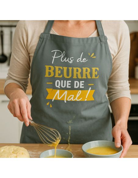 Tablier cuisine humoristique – Plusieurs messages et couleurs