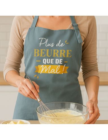 Tablier cuisine humoristique – Plusieurs messages et couleurs