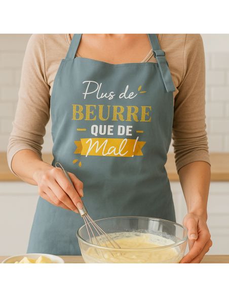 Tablier cuisine humoristique – Plusieurs messages et couleurs