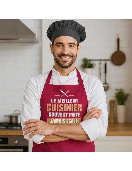 Tablier cuisine humoristique – Plusieurs messages et couleurs