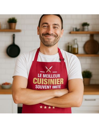 Tablier cuisine humoristique – Plusieurs messages et couleurs