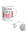 Coffret Mug "La belle nuit de Noël" + Boule à thé cœur