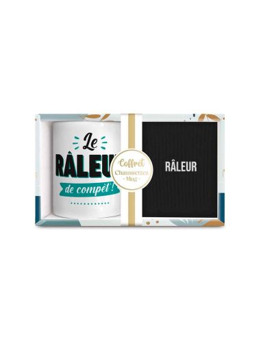 Coffret cadeau Mug & Chaussettes – Le Râleur de Compét’