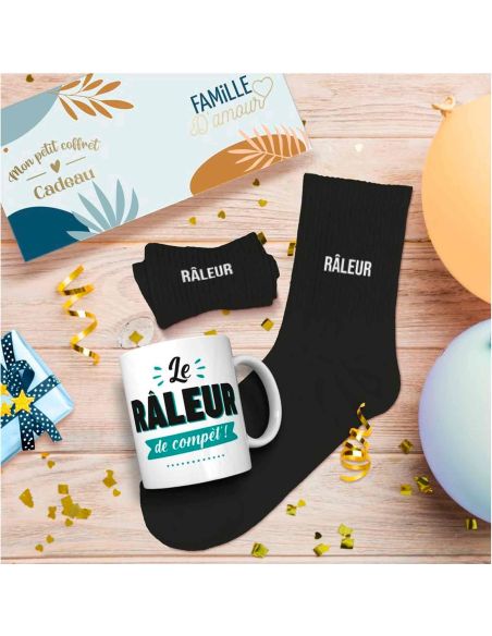 Coffret cadeau Mug & Chaussettes – Le Râleur de Compét’