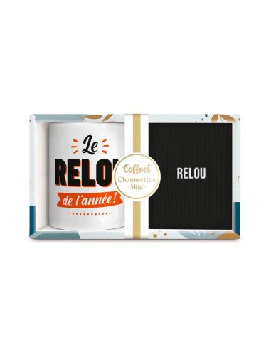 Coffret cadeau Mug & Chaussettes – Le Relou de l’année