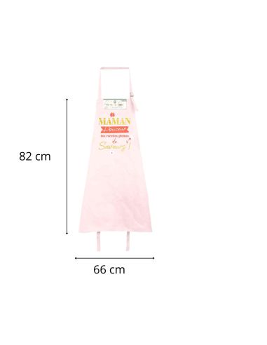Tablier de cuisine rose – Maman, Douceur des recettes pleines de saveurs