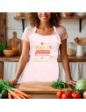 Tablier de cuisine rose – Maman, Douceur des recettes pleines de saveurs