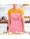 Tablier de cuisine rose Mamie – Mamie chérie, des recettes pleines de magie