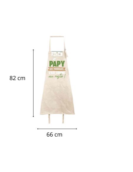 Tablier de cuisine Papy – Aux fourneaux, c’est comme au resto !