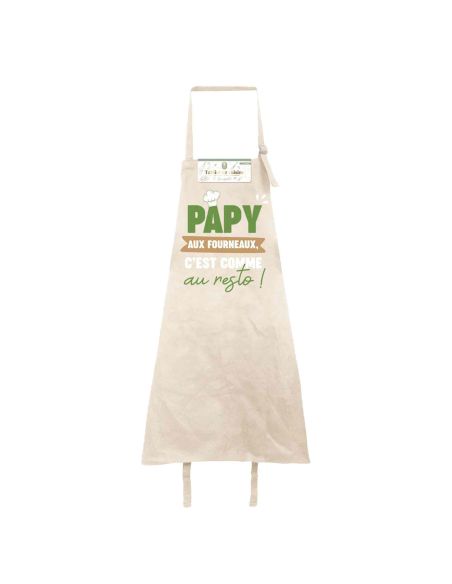 Tablier de cuisine Papy – Aux fourneaux, c’est comme au resto !