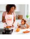 Tablier de cuisine rose – Maman, Douceur des recettes pleines de saveurs