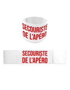 Brassard Humoristique "Secouriste de l’Apéro" – avec Velcro