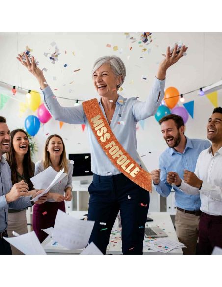 Écharpe Miss à Paillettes Humour – Accessoire Déguisement ou Cadeau