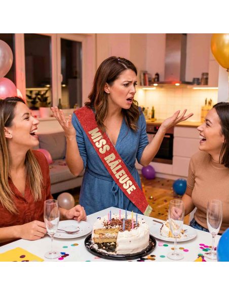 Écharpe Miss à Paillettes Humour – Accessoire Déguisement ou Cadeau