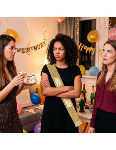 Écharpe Miss à Paillettes Humour – Accessoire Déguisement ou Cadeau