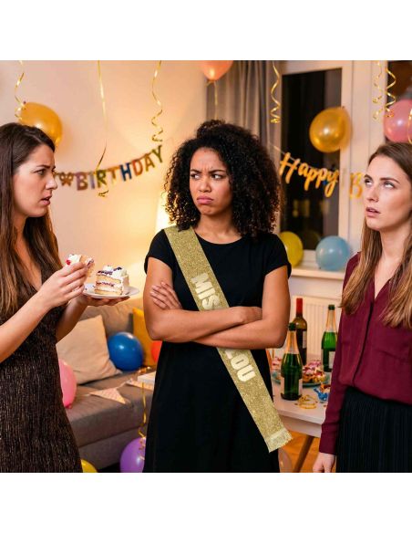 Écharpe Miss à Paillettes Humour – Accessoire Déguisement ou Cadeau