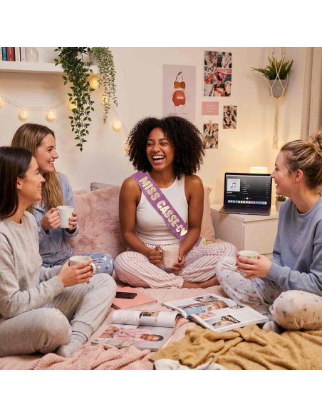 Écharpe Miss à Paillettes Humour – Accessoire Déguisement ou Cadeau