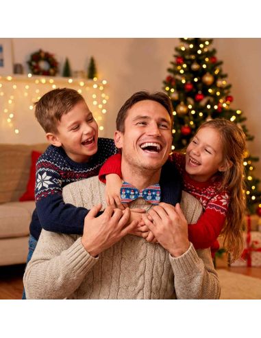 Noeud Papillon Motif Noël "Vraiment Moche" -12 modèles Différents