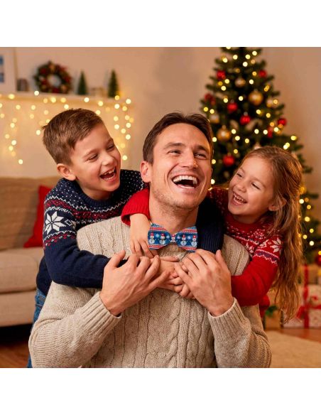 Noeud Papillon Motif Noël "Vraiment Moche" -12 modèles Différents