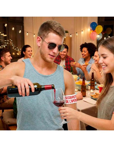 Brassard Humoristique "Secouriste de l’Apéro" – avec Velcro